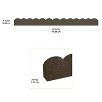 EzBorder Scallop Garden Border 2" Thick in Earth Colour - 2 Pack