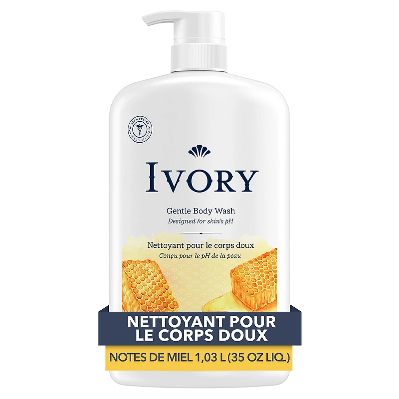 Ivory Mild & Gentle Body Wash, Milk & Honey Scent