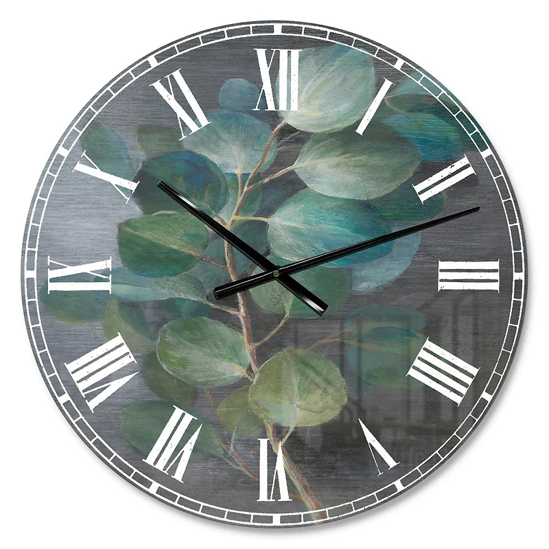 Designart Feuilles fraîches je horloge murale
