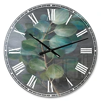Designart Feuilles fraîches je horloge murale