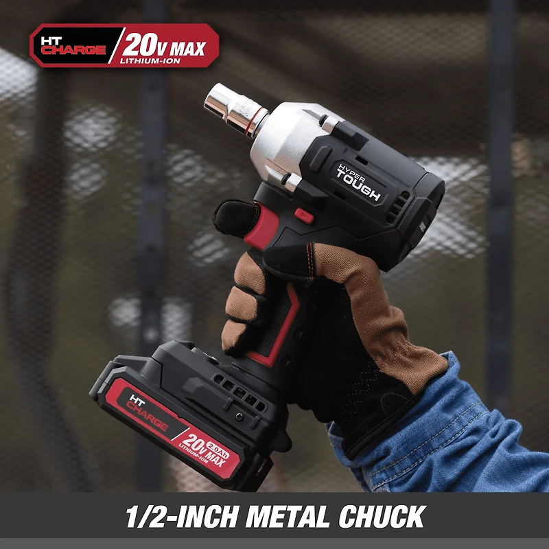 Clé à chocs compacte sans balais Hyper Tough 20V Max 1/2 pouce