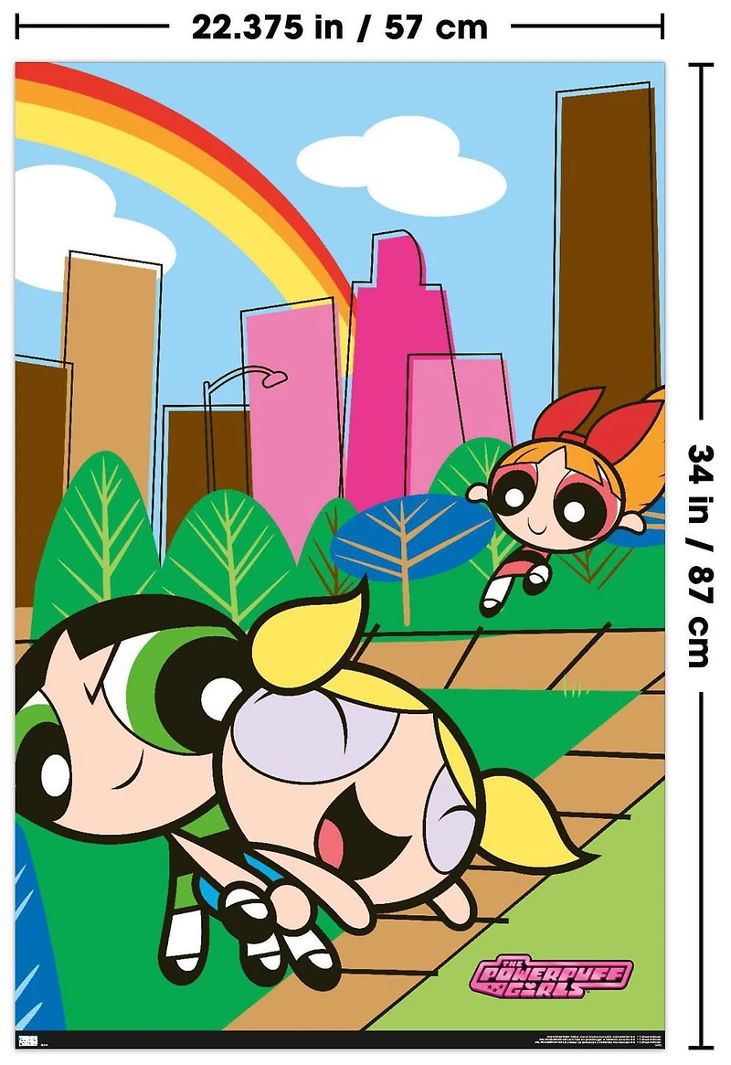 The Powerpuff Girls - Group Park Wall Poster, 22.375" x 34"