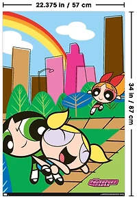 The Powerpuff Girls - Group Park Wall Poster, 22.375" x 34"
