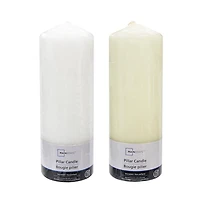 Mainstays Unscented 8" Ivory Pillar Candle