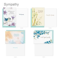 American Greetings - Assortiment de 15 cartes de condoléances avec enveloppes et cachets (Nature en aquarelle)