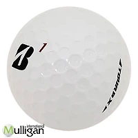 Mulligan - 12 balles de golf récupérées Bridgestone Tour B X (B) 5A, Blanc