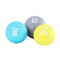 Tone Fitness Soft Weighted Ball, 6 lb