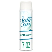 Gillette Venus Satin Care Ultra Sensitive Skin Shave Gel, Shaving Cream for Women, Fragrance Free