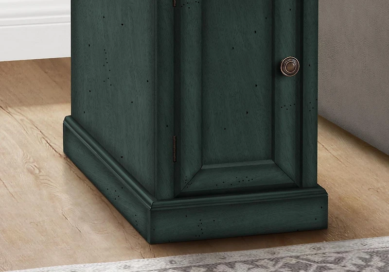 Monarch Specialties Accent Table, End, Side Table, Nightstand, Narrow, Bedroom, Lamp, Storage Drawer, Brown Veneer, Traditional