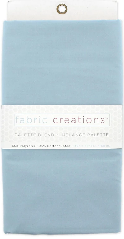 FABRIC CREATIONS Polycotton 65/35 Pre-cut Fabric, bleu