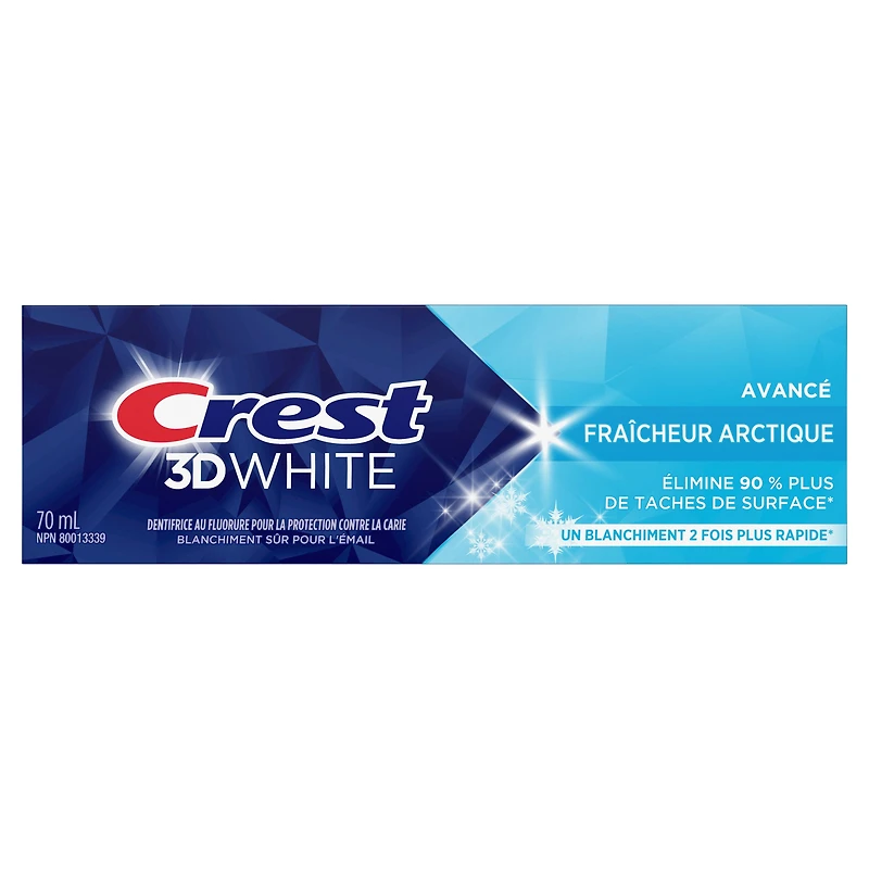 Crest 3D White Advanced Teeth Whitening Toothpaste, Arctic Fresh