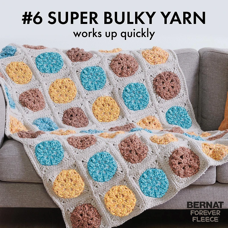 Bernat® Forever Fleece™ Yarn, Polyester #6 Super Bulky, 9.9oz/280g