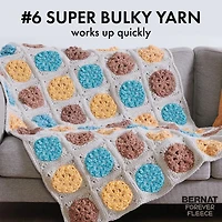 Bernat® Forever Fleece™ Yarn, Polyester #6 Super Bulky, 9.9oz/280g