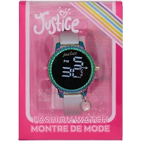 Justice LED  Watch With Dangling Crystal charm