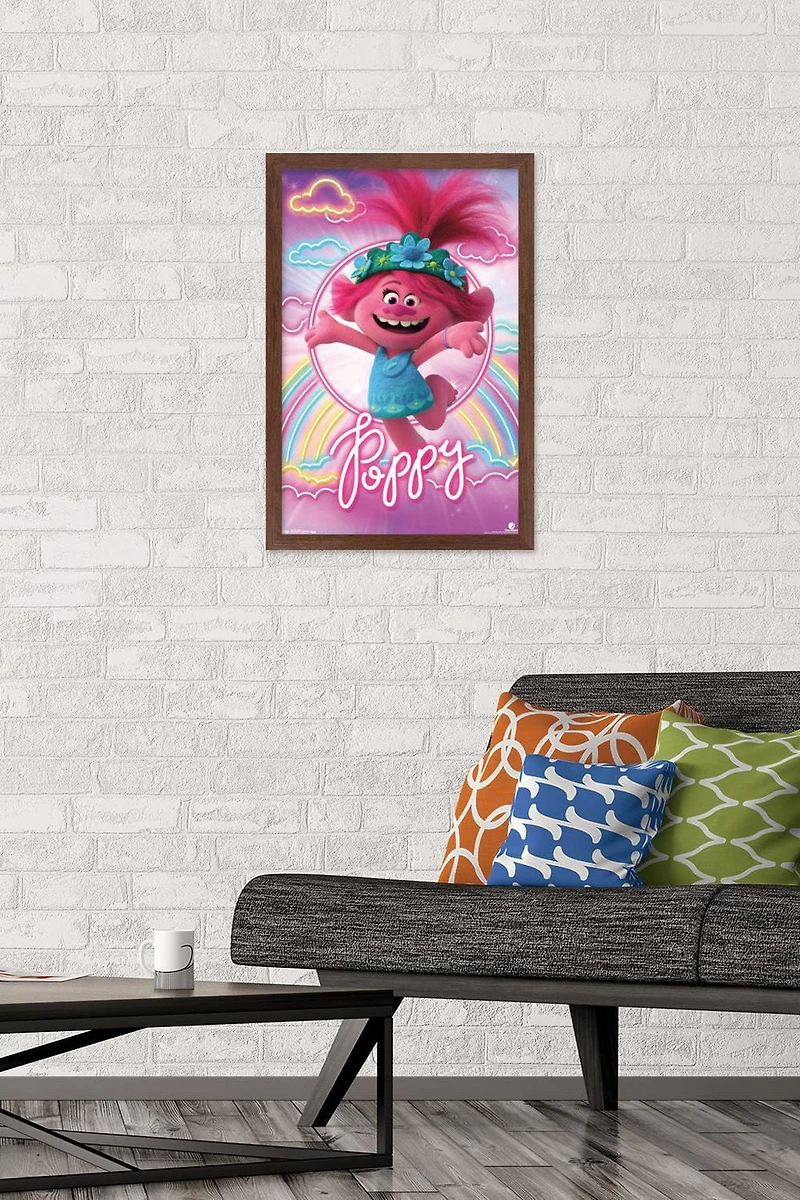 DreamWorks Trolls 2 - Poppy Wall Poster, 22.375" x 34" Framed