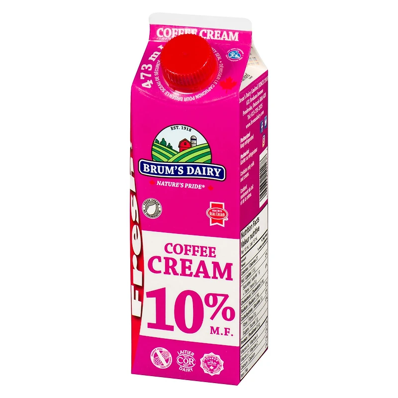 Brum's 10% M.F Coffee Cream