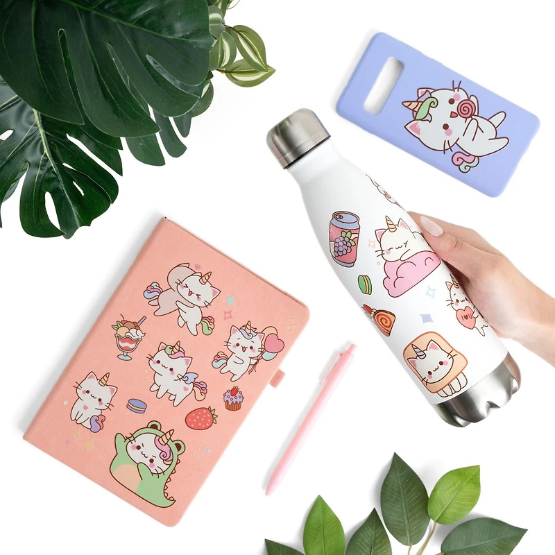 StickerYou Feuilles d'autocollants décoratifs à transfert licorne et desserts pour bricolage