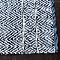 Fabstyles Herringbone Cotton Flat Weave Area Rug for Living Room, Hallway