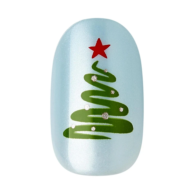 imPRESS Holiday Ongles Autocollants - Longueur Courte - Forme Ballerine