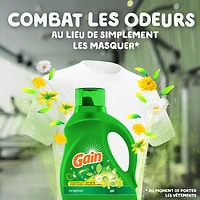 Gain Liquid Laundry Detergent, Original Scent, 1.24 L, 32 loads, Freshness + Odour Fighting, High efficiency washing machine iquid cleaning soap