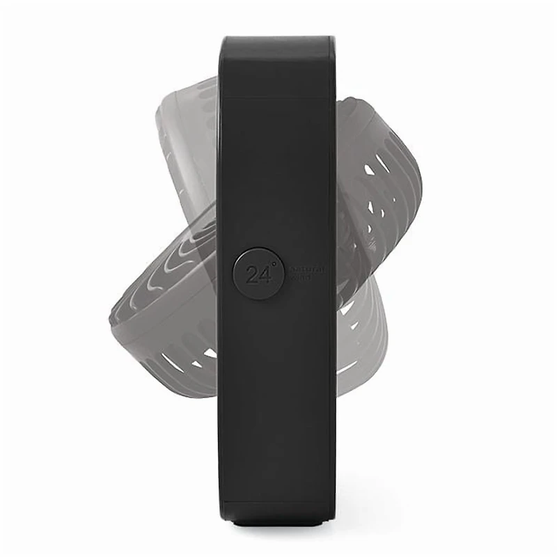 Mainstays Personal Rechargeable USB Portable Tabletop Fan in Black