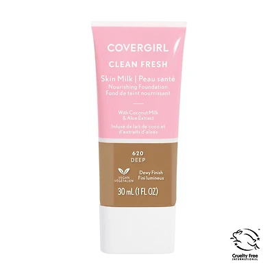 COVERGIRL - Clean Fresh Skin Tint Foundation, Formulated without Parabens, Sulfates, Mineral Oil & Talc. Made with Niacinamide, Coconut Milk & Aloe Extracts
