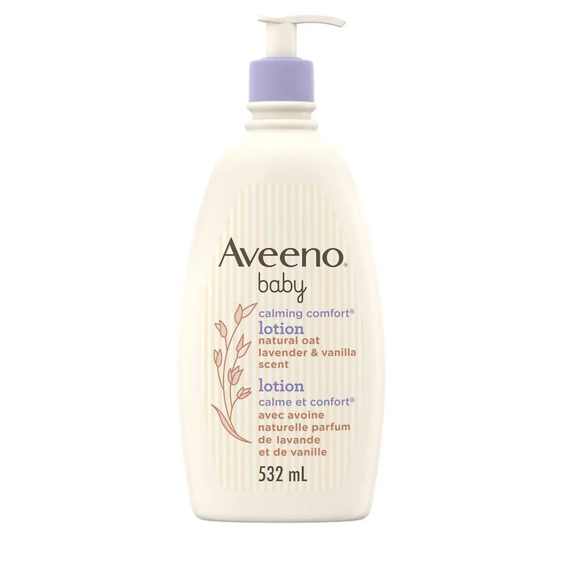 Aveeno Baby Calming Comfort Baby Lotion - Colloidal Oatmeal, Glycerin, Dimethicone - Lavender & Vanilla