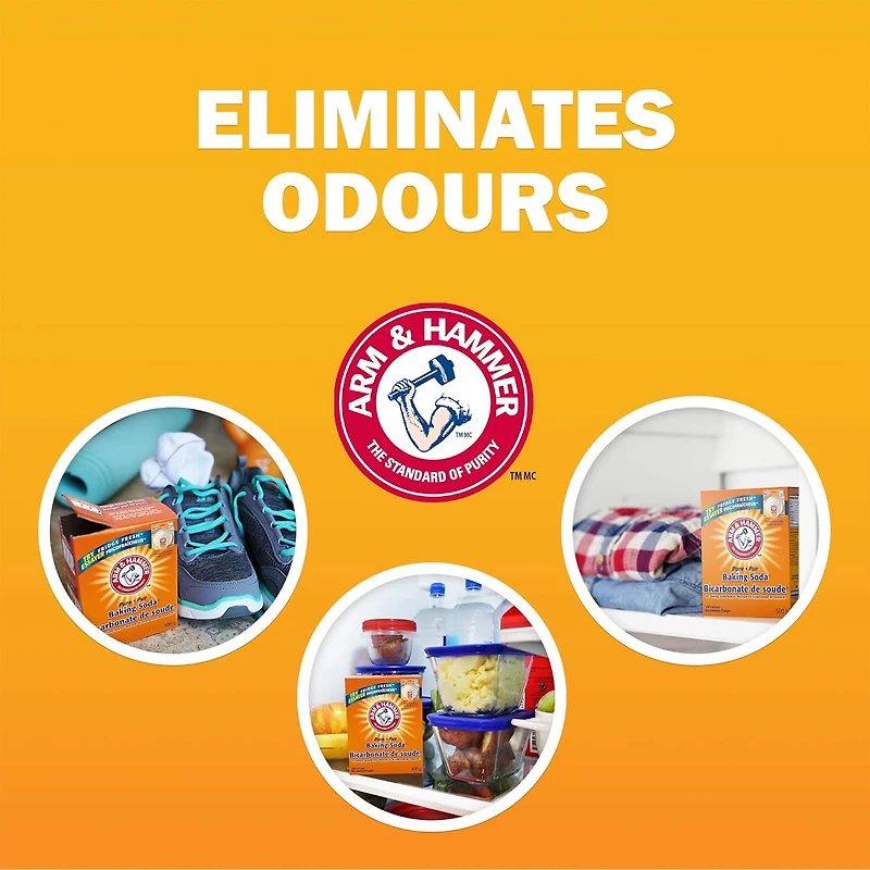 Arm & Hammer Pure Baking Soda, Multi-Purpose Cleaner, Natural Deodorizer & Baking Essential, 500g (pack of 1)