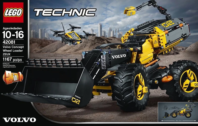 LEGO Technic Volvo Concept Wheel Loader ZEUX 42081 Building Kit (1167 Piece)