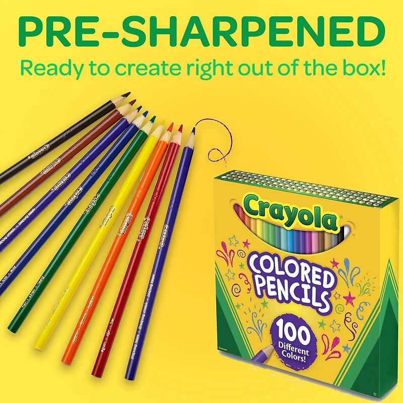 Crayola Coloured Pencils, 100 Count