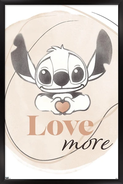 Disney Lilo and Stitch - Love More Wall Poster, 22.375" x 34"