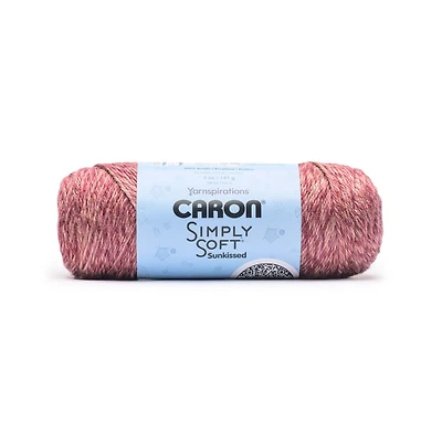 Laine acrylique Caron® Simply Soft Sunkissed™ n° 4, grosseur moyenne, coloris prune, 141 g (5 oz), 226 m (248 yards)