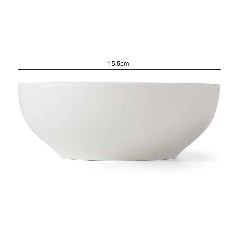 Mainstays glaçure blanc stoneware round dinner Bowl, 6,1 pouces