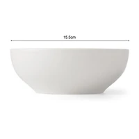 Mainstays glaçure blanc stoneware round dinner Bowl, 6,1 pouces