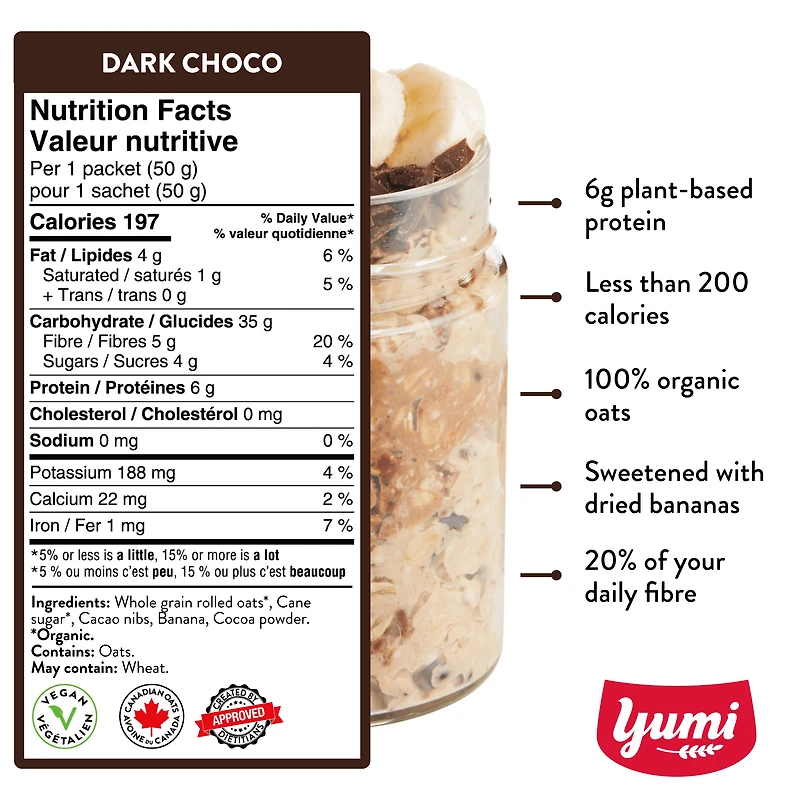 Dark Chocolate Overnight Oats
