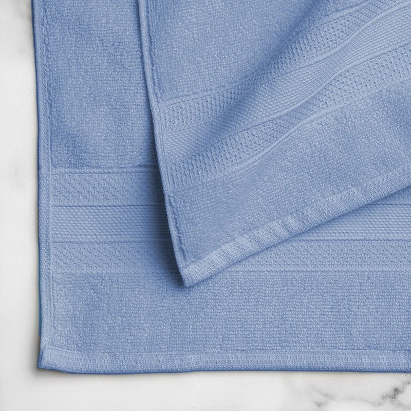 hometrends Solid 100% Cotton Bath Sheet, 1 Piece, 550 GSM, Highly Absorbent & Soft Bathsheet, Light Navy Blue