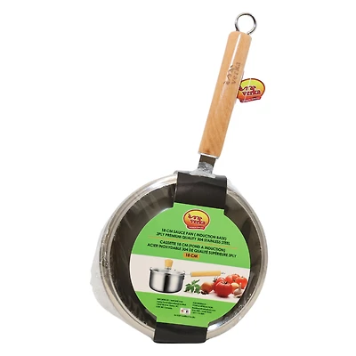 Verka 3-Ply Sauce Pan With Lid ,18cm