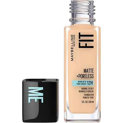 Maybelline New York Fit Me Matte + Poreless Foundation Makeup, Ultra-Lightweight Formula Controls Shine, for Normal to Oily Skin, 120 classic ivory ,30 ml