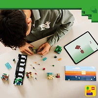 LEGO Minecraft Mini Biomes Building & Pretend Play Toy for Boys & Girls - Video Game Playset & Toy Figures for Preteens, Ages 12 + - W/2 Minifigures & 3 Microfigures - Gift Idea for Birthdays - 21589