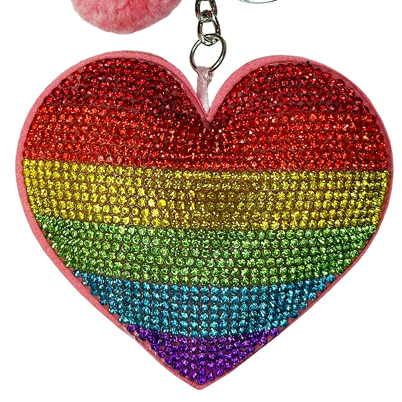 Way To Celebrate Rhinestone Heart Bag