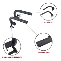 Sunny Health & Fitness Dip Bar Attachment for Power Racks and Cages – SF-XFA002