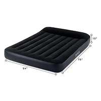 Intex Matelas pneumatique classique avec repose-oreiller complet Intex avec Fiber-Tech Rp, âge : adulte