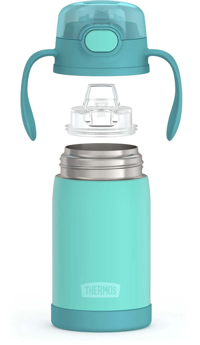 Thermos Biberon à Paille en Acier Inoxydable Isolé sous Vide 10 Oz, Verte