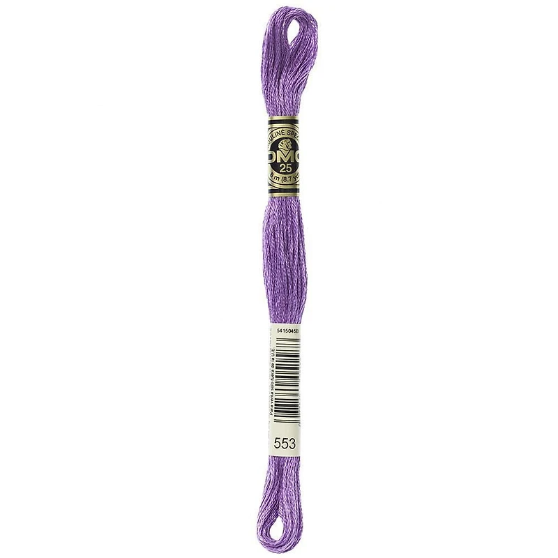 DMC Purple Cotton 6-Strand Embroidery Floss Skein, 8 m (8.7 yd)