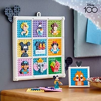LEGO Disney 100 Years of Disney Animation Icons 43221 Buildable Disney Set with Mickey Mouse Minifigure, Creative Toy for Kids to Design Classic Disney Wall Art, Birthday Gift for Fans and Kids Age 6+