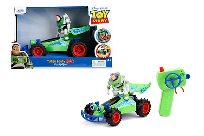 Toy Story Turbo Buggy RC Buzz Lightyear 1 24 Scale Remote Control Car with Turbo Boost 2.4GHz USB Rechargeable by Jada Toys