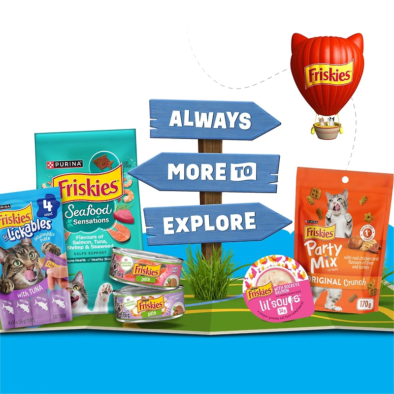 Purina Friskies Lil' Lickables Tuna & Chicken Variety Pack, Cat Treats, 14 g x 10