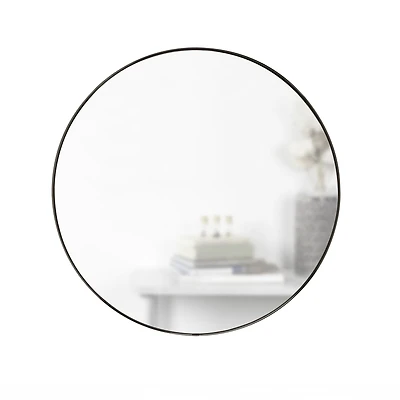 Umbra Hubba Round Metal Wall Mirror,Metallic Titanium