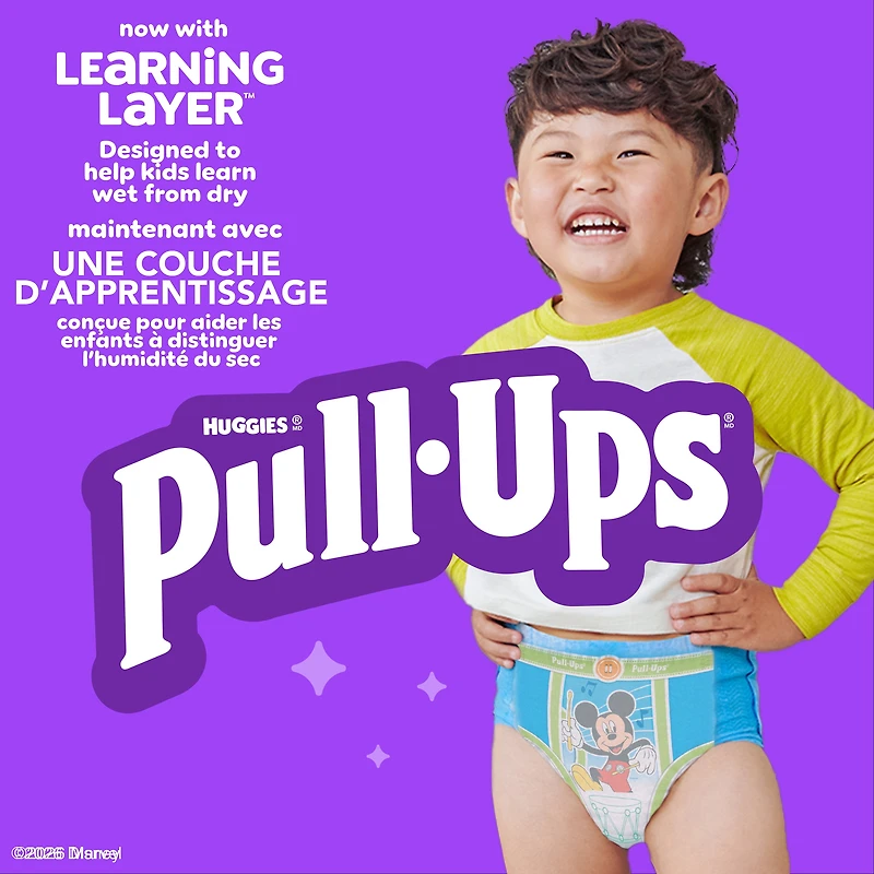 Sous-vêtements d’entraînement Pull-Ups pour garçons, 2T-3T (16 à 34 lb), 74 sous-vêtements