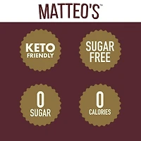 Matteo's Sirop Aromatisant pour Café Sans Sucre, Caramel Salé